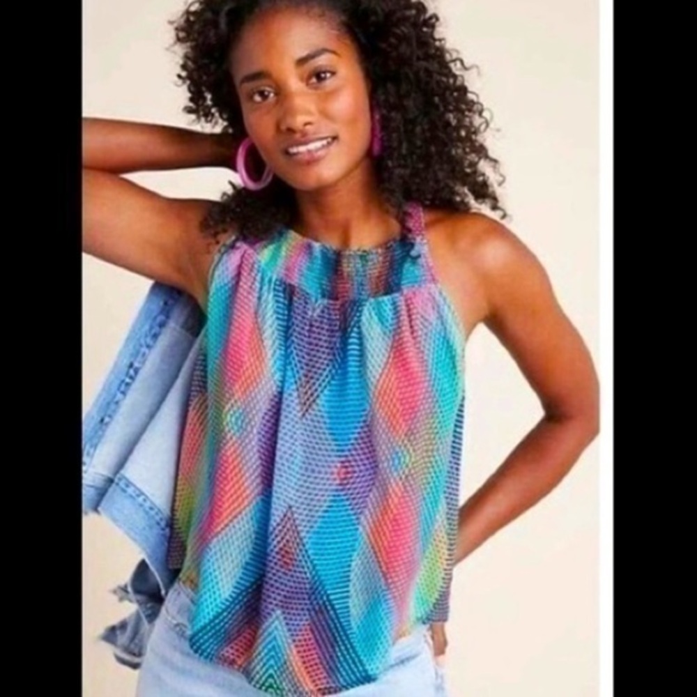 Anthropologie “ conditions apply “ Prismatic Tank